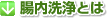 腸内洗浄とは